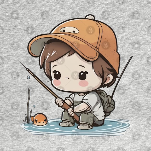 Nothing like a little fishing to bring out your inner kawaii pro by Pixel Poetry